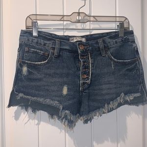 Free People Jean Shorts